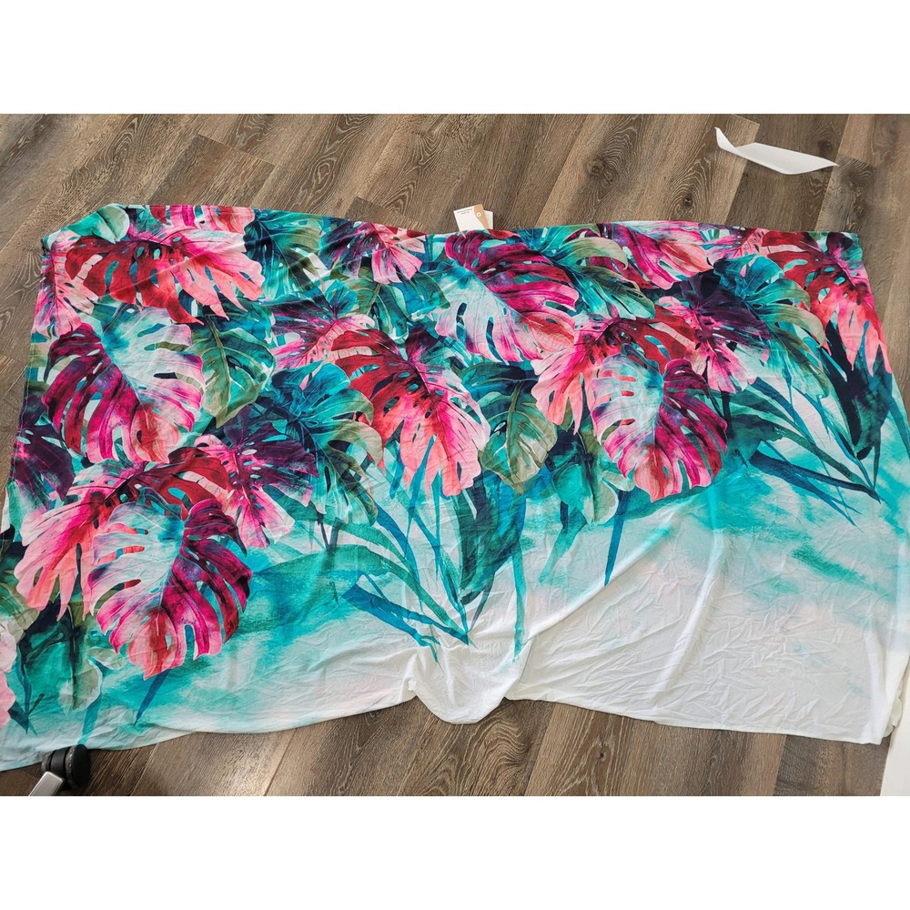 Coco Reef Swim Cover Up Tropical Print Sarong Beach‎ Pool Resort One Size #18